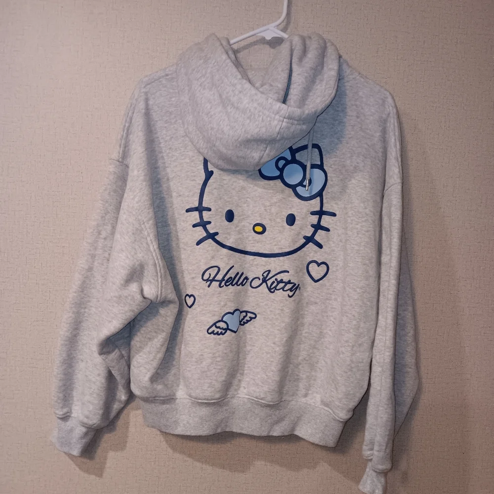 Hello Kitty Fleece Zip-Up Hoodie Angel Collection Adult Size S Forever 21 - Picture 3 of 4